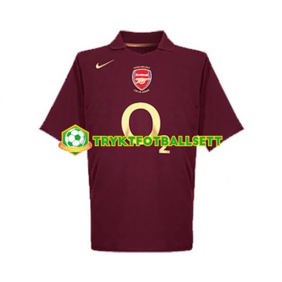 Herre Arsenal drakt 2005 Retro Hjemme Korte Ermer