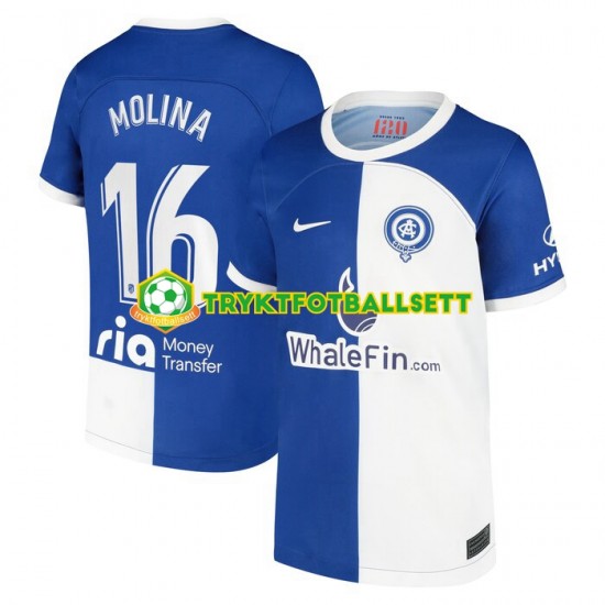 Herre Atlético Madrid drakt Molina 16 120 Anniversary Hjemme 2022-23 Korte Ermer