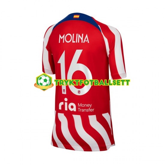 Herre Atlético Madrid drakt Nahuel Molina 16 Hjemme 2022-23 Korte Ermer