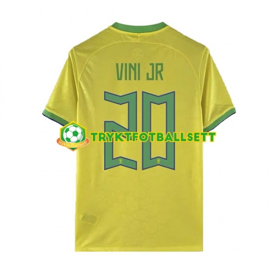 Herre Brasil drakt Vinicius Junior 20 Hjemme VM 2022 Korte Ermer