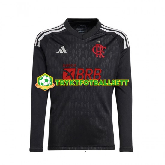 Herre Keeper CR Flamengo drakt Borte 2023-2024 Langermet