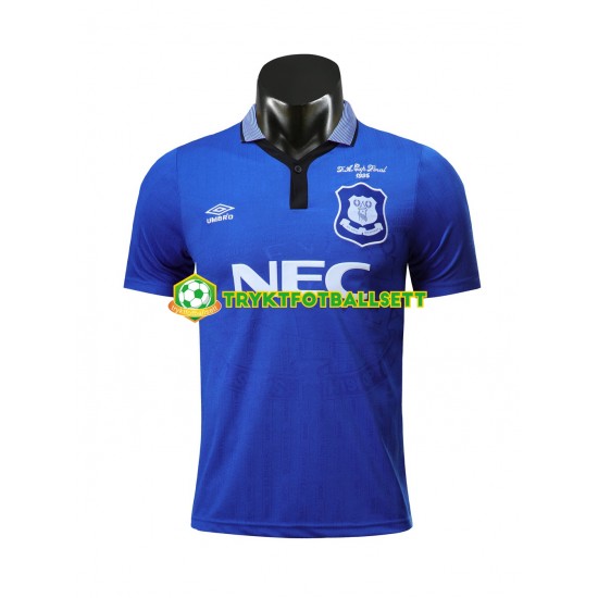 Herre Everton drakt 1995 Retro Hjemme Korte Ermer