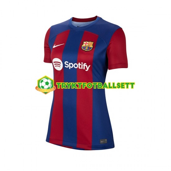 Dame FC Barcelona drakt Hjemme 2023-2024 Korte Ermer