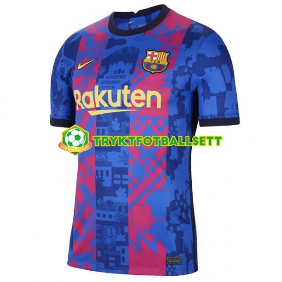 Herre FC Barcelona drakt Tredje 2021-22 Korte Ermer