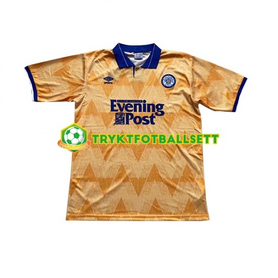 Herre Leeds United drakt Retro Borte 1991-1992 Korte Ermer