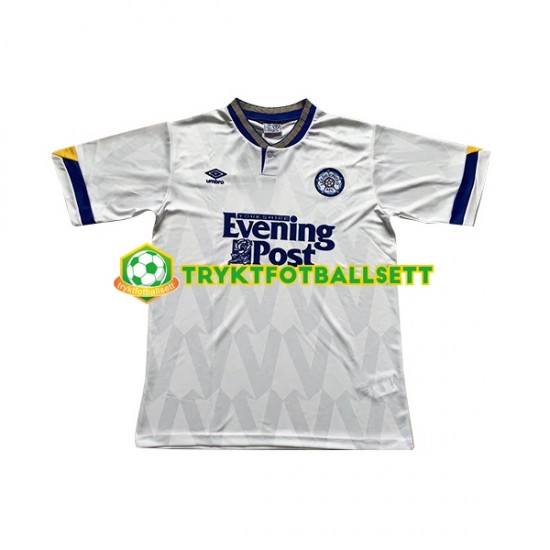 Herre Leeds United drakt Retro Hjemme 1991-1992 Korte Ermer