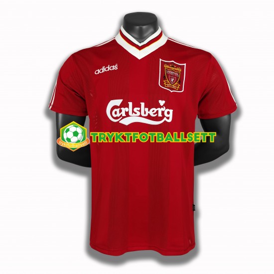 Herre Liverpool drakt 1995 Retro Hjemme Korte Ermer