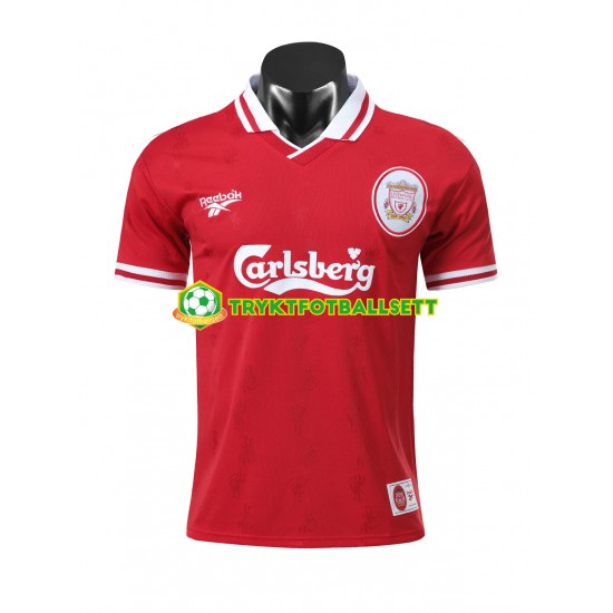 Herre Liverpool drakt 1996-1997 Retro Hjemme Korte Ermer