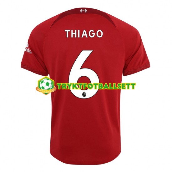 Herre Liverpool drakt Thiago 6 Hjemme 2022-23 Korte Ermer