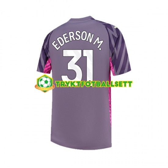 Herre Keeper Manchester City drakt Ederson Moraes 31 Borte 2023-2024 Korte Ermer