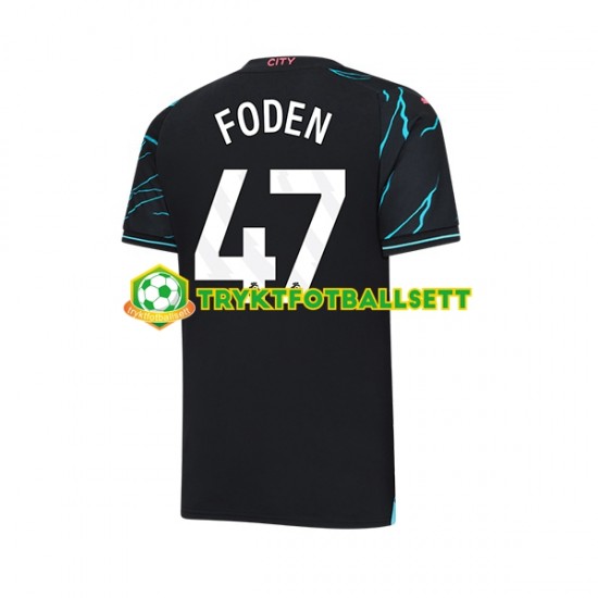 Herre Manchester City drakt Phil Foden 47 Tredje 2023-2024 Korte Ermer