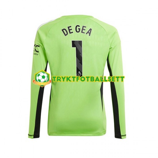 Herre Keeper Manchester Utd drakt De Gea 1 Hjemme 2023-2024 Langermet