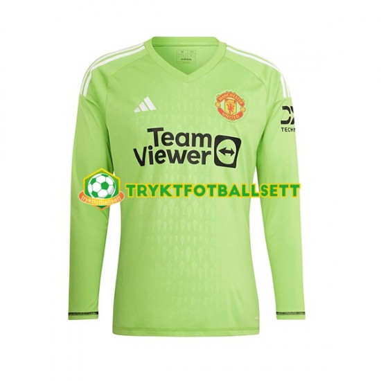 Herre Keeper Manchester Utd drakt Hjemme 2023-2024 Langermet