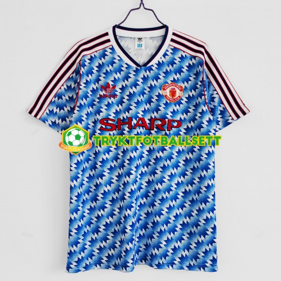 Herre Manchester Utd drakt 1992 Retro Hjemme Korte Ermer