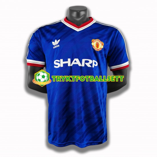 Herre Manchester Utd drakt 1986 Retro Tredje Korte Ermer