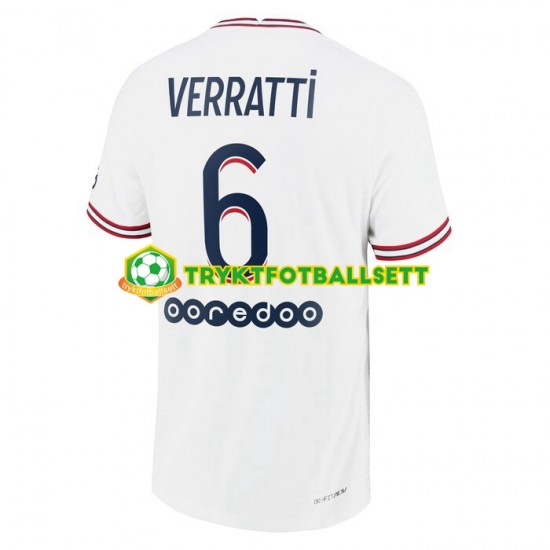 Herre Paris Saint-Germain drakt Marco Verratti 6 Fjerde 2021-22 Korte Ermer