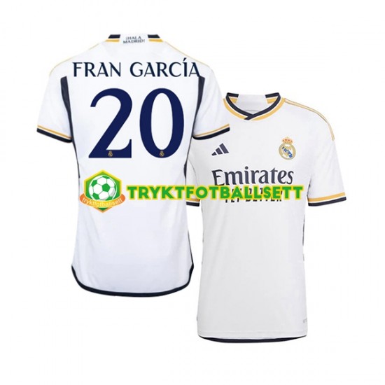 Herre Real Madrid drakt Fran Garcia 20 Hjemme 2023-2024 Korte Ermer