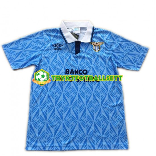 Herre SS Lazio drakt 1991 Retro Hjemme Korte Ermer