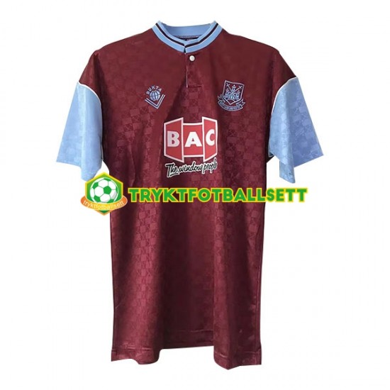 Herre West Ham United drakt Retro Hjemme 1989-1990 Korte Ermer