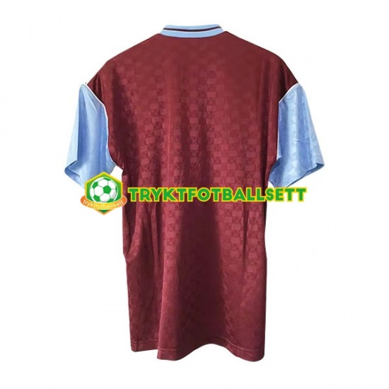 Herre West Ham United drakt Retro Hjemme 1989-1990 Korte Ermer