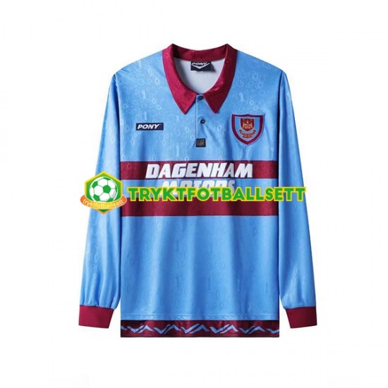 Herre West Ham United drakt Retro Hjemme 1995-1996 Langermet