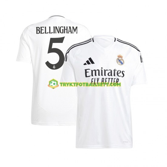 Herre Real Madrid drakt Jude Bellingham 5 Hjemme 2024-2025 Korte Ermer