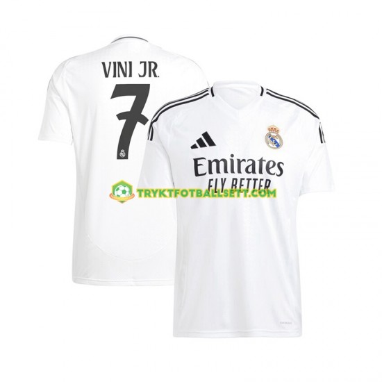 Herre Real Madrid drakt Vinicius Junior 7 Hjemme 2024-2025 Korte Ermer