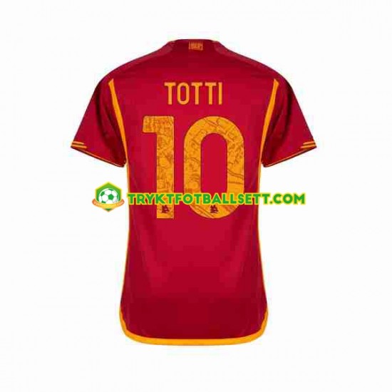 Herre AS Roma drakt Totti 10 Hjemme 2023-2024 Korte Ermer