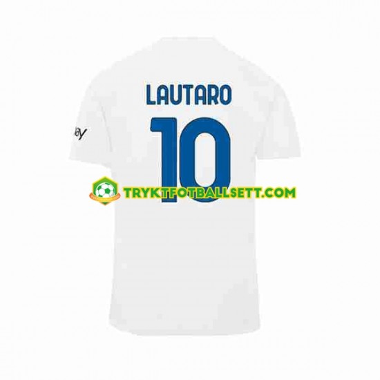 Herre Inter Milan drakt Lautaro Martinez 10 Borte 2023-2024 Korte Ermer