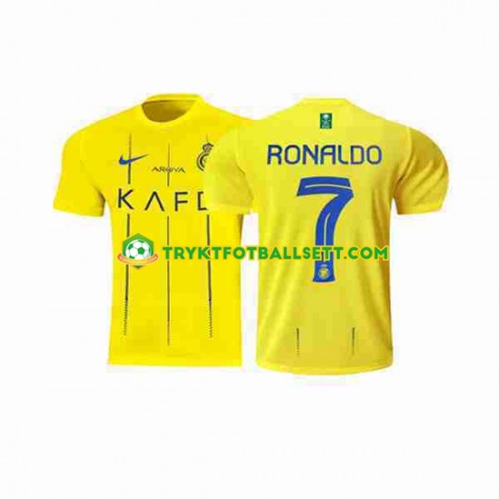 Herre Al-Nassr drakt Ronaldo 7 Hjemme 2023-2024 Korte Ermer