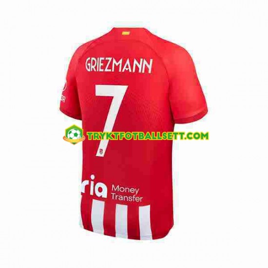 Herre Atlético Madrid drakt Antoine Griezmann 7 Hjemme 2023-2024 Korte Ermer