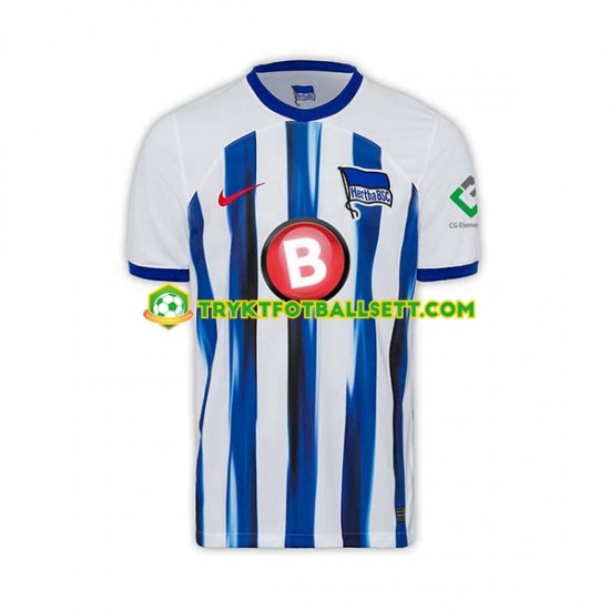 Herre Hertha BSC drakt Hjemme 2023-2024 Korte Ermer