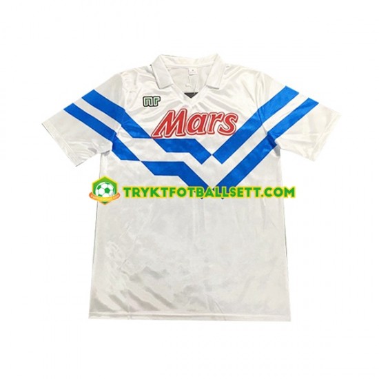 Herre Napoli drakt 1989 Retro Borte 1990 Korte Ermer