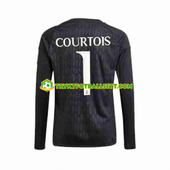 Herre Keeper Real Madrid drakt Thibaut Courtois 1 Borte 2023-2024 Langermet