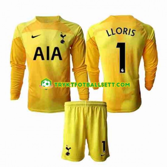 3-13 år Barn Keeper Tottenham Hotspur drakt Hugo Lloris 1 Hjemme 2022-23 Langermet